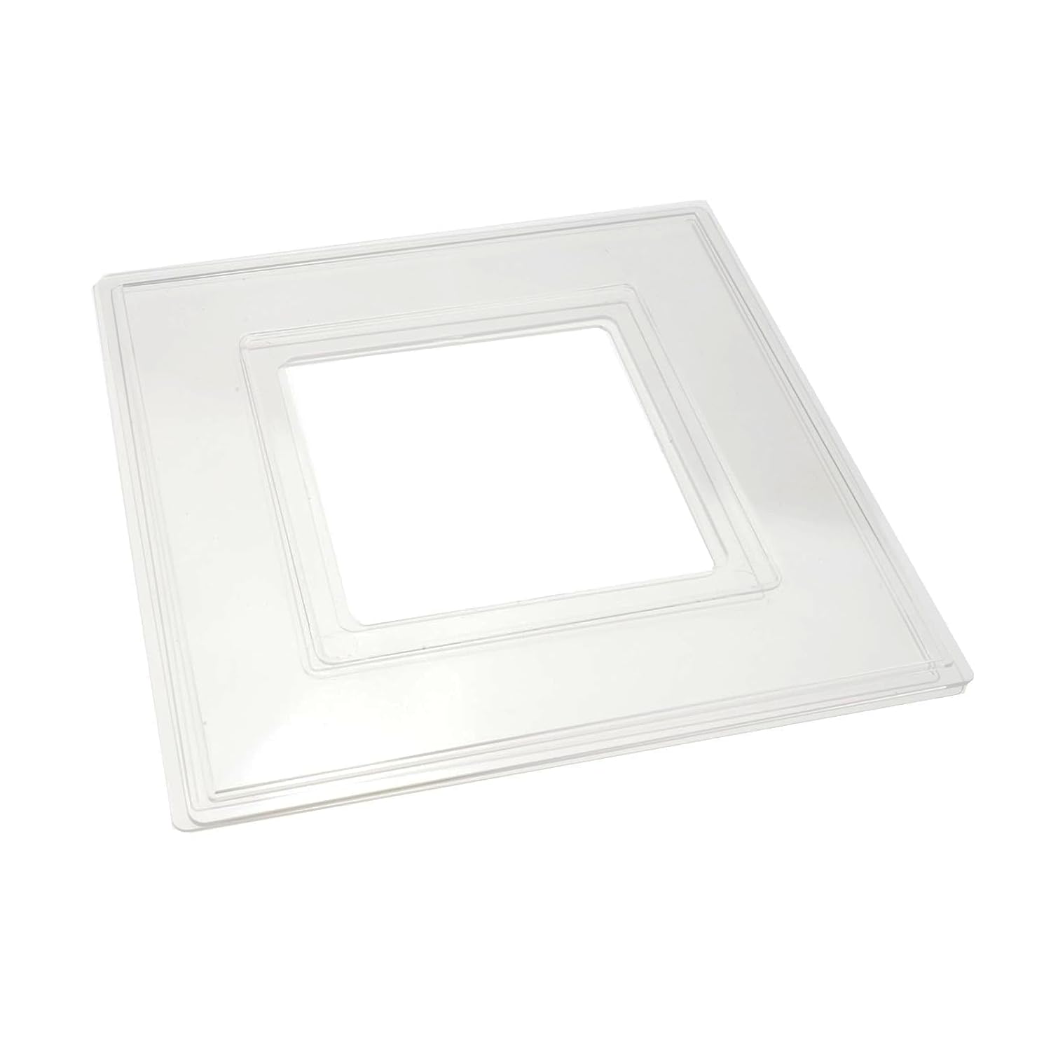 rhinocables, Single Socket Cover, Light Switch Cover for Wall Light - Plastic Plate, Light Switch Frame or Single Plug Socket Cover, Clear Back Panel - Great Home Improvement Accessories