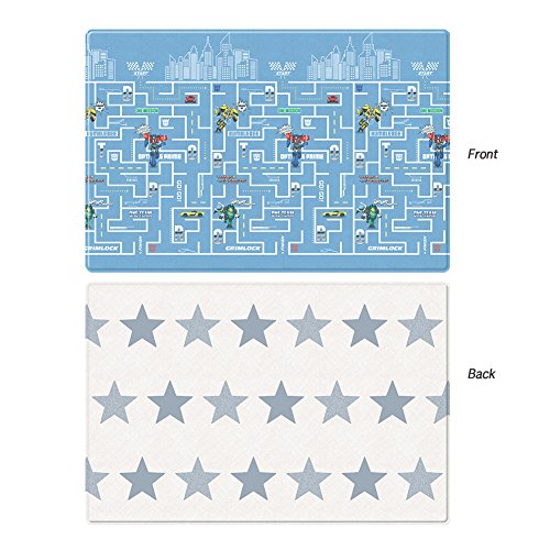 Parklon Play Mat Transformer Maze Baby Playmat Baby Soft Mat Living Room Mat Rug Double Sided Design (Large (210x140x1.5CM))