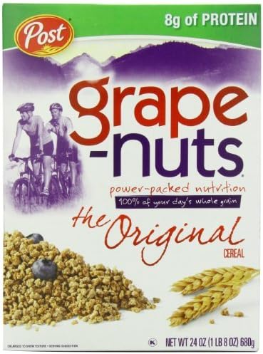 Post Grape-Nuts Cereal, 24-Ounce Boxes (Pack of 4) by Grape-Nuts