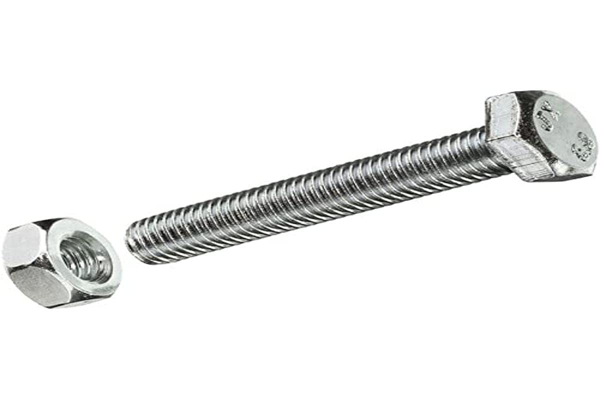 Box S 8 Units Metric Cab Hex Screw + Nut Cinc M 6 x 20 mm FADIX