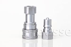 AMERICAN EXTRACTORS 1/4" Quick Disconnect Set Stainless Steel M/F Coupler