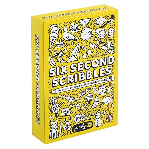 Six Second Scribbles: The frantically Fast and fantastically Fun Drawing Game | A Family Friendly Party Game for Children, Teens and Adults (New Edition)