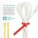 UT Wire Q Knot Original Reusable Cable Ties, Assorted, Set of 25