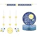 To the Moon and Back Party Supply Pack: Jointed Banner, Dizzy Danglers, and Centerpiece (Variety Pack Bundle)