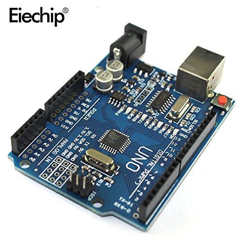 Eiechip UNO R3 ATmega328P CH340 Development Board Compatible Arduino UNO R3 Arduino IDE Develope Kit Microcontroller with Straight Pin Header 2.54mm Pitch Robot Parts