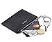 MEKU RFID Blocking Slim Leather Credit Card Wallet with Key Ring and ID Window Black