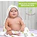 KloudBambu Hooded Baby Towel, Super Soft to Sensitive Skin, Ultra Absorbent, for Newborn, Infant, Toddler Girls and Boys, Lemon Print…