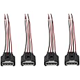 NewYall Pack of 4 Ignition Coil Female Connector Plug Harness Pigtail for HS250h Vibe Camry Corolla Highlander Matrix RAV4 Solara Prizm tC L4 2.4L 1.8L Replaces 90980-11885 90919-02240 2AZFE 1ZZFE