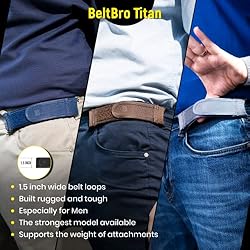 BeltBro Titan Brown MultiPack No Buckle Elastic