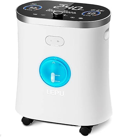 LEPU Portable Oxygen Concentrator Medical Supply Equipment 1-5L, White
