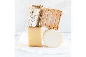 IGOURMET igurmet French Cheeses for the Connoisseur in Gift Box - An Elegant Gift Box For a French Cheese Lover - Featuring France's Finest Cheeses and Crackers