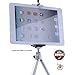DaVoice Tripod Mount Adapter Holder Attachment Compatible with iPad 1 2 3 4 air, air 2, Pro, Nexus 10 (Vertical only) Galaxy Tab 1 2 3 4 Tablet Mount for Tripod