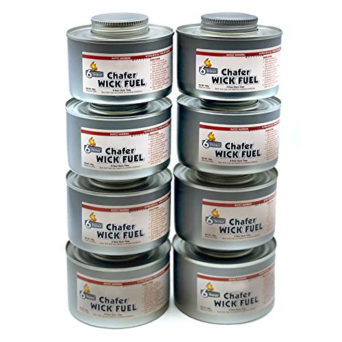 8 pk Chafing dish fuel cans, Chafer fuel 6 hour warmers, Safe canned heat fuel for chafing dish, - Thumbnail 6