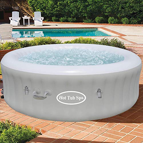 Inflatable Hot Tub, Portable SPA Blow Up Hot Tub with Remote Control, 2