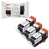 3 Pack Compatible PGI-225 3 Big Black for PIXMA iP4820, iP4920, iX6520, MG5120, MG5220, MG5320, MG6120, MG6220, MG8120, MG8120B, MG8220, MX712, MX882, MX892 Inkjet Printers