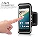 J&D Armband Compatible for Google Nexus 5X Armband, Sports Armband with Key Holder Slot for Nexus 5X Running Armband, Perfect Earphone Connection While Workout Running, Black