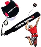 Volleyball Training Aid - Practice Equipment Aids Serving, Spiking, Setting, Arm Strength - Solo Vollyball Pal - by Strike Force