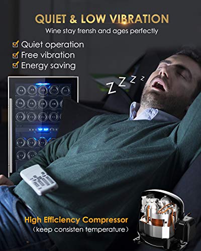 Aamaste-Wine-Fridge-29-Bottle-Dual-Zone-Wine-Cooler-Freestanding-Wine-Refrigerator-with-Double-Pane-Anti-UV-RaysAnti-frost-Tempered-Glass-Door-High-Efficiency-Compressor-Stainless-Steel-Rack-Shelves-B