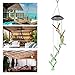 Doingart Solar Hummingbird Wind Chime, 7 Color Changing Solar Mobile Wind Chime Outdoor Waterproof Six Hummingbird Wind Chimes for Home Party Night Garden