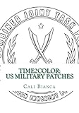 Time2Color: US Military Patches: A Pocket PTSD Therapeutic Coloring Book (Time2Color Adult Coloring Book Series) (Volume 28) by Cali Y. Bianca