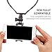 Hands-Free Phone Holder for Streaming - Hanging-On Neck Smartphone Stand for Point of View Photographing or Facebook Live, Selfie Stick Smartphone Holder Easily Picture Video Recording(Black)
