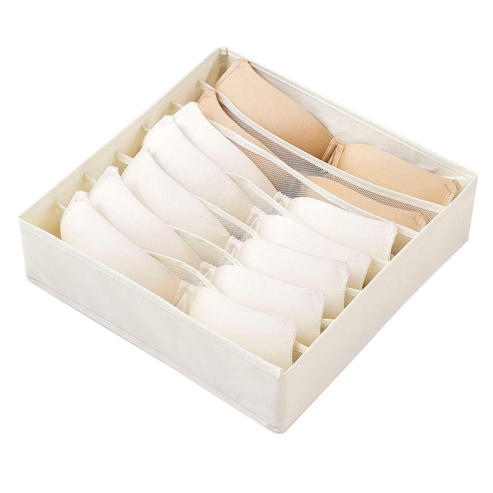 Drawer Organiser, Closet Underwear Organisers Drawer Dividers Folding Storage Bins Box Containers for Bras