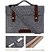 MOSISO Laptop Shoulder Bag Compatible with 2019 MacBook Pro 16 inch with Touch Bar A2141, 15-15.6 inch MacBook Pro Retina 2012-2015, Notebook, Felt Slim Protective Briefcase Sleeve Carrying Case Cover