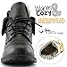DailyShoes Ankle Pocket Boot Combat Boots Low Heel Lace Up Shoes Punk Fashion Design Spring Autumn Hot Motorcycle Army High Money Wallet Booties Tina-99 Black Pu 9
