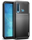 J&D Case Compatible for Galaxy A9 2018 Case, [Carbon Fiber Pattern] [Drop Protection] Shock Resistant Protective TPU Slim and Anti-Scratch Case for Samsung Galaxy A9 (Release in 2018) Bumper Case