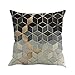 Vibolaa Abstract Geometry Painting Linen Vintage Home Decor Pillow Case Sofa Waist Throw Cushion Cover Home Decor (A)