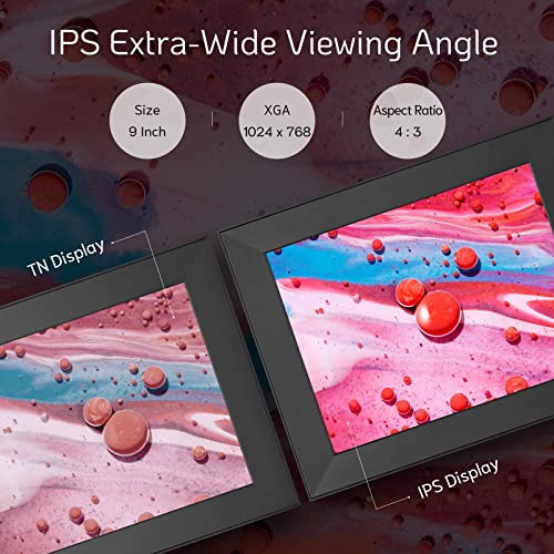 NexFoto Smart WiFi Digital Picture Frame 16GB Memory, Electronic Photo