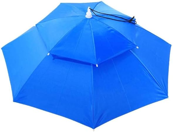 Beautijiam Rainbow Umbrella Hats Fishing Cap Beach Umbrella Headband Amazon Co Uk Sports Outdoors