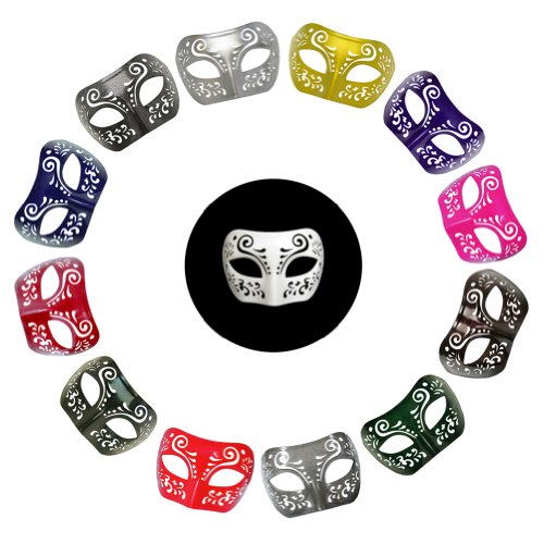 Dream Tale Silver Venetian Masquerade Mask ~ Mardi Gras Prom Party (STC12925)