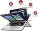 Lenovo Yoga 2 11.6-Inch 2-in-1 Convertible HD Touchscreen Laptop (Intel i3 Dual-Core Processor, 4GB RAM, 500GB 8GB SSHD, Windows 10) Light Silver
