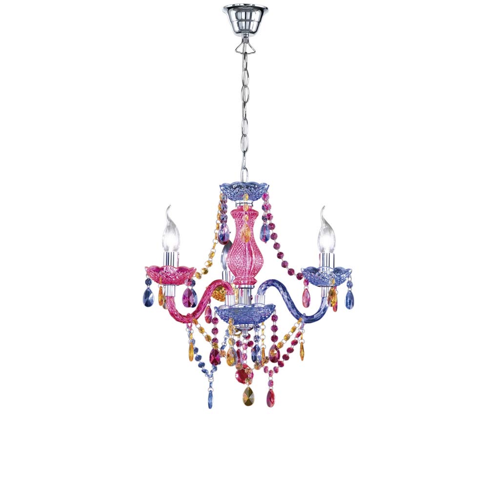 Reality R11073017 Luster Chandelier with Chrome, Multi-Colour