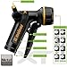 Melnor XT Metal Garden Hose Nozzle; Front Trigger with Flow Control; 8 Watering Patterns; 100% Metal Body with Fully Rubberized Slip Resistant Grip