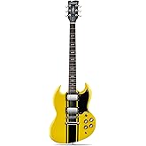 WestCreek RACER Solid Body Electric Guitar, Double Cut Guitar, Rounded End Frets, Bone Nut, Rosewood Fretboard, Mahogany Body