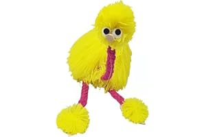 YOUBLEK Ostrich Marionette Toy,Ostrich Puppets Hand Marionette Puppet Hand Made Ostrich Marionette Puppets String Doll Parent-Child Interactive Toys (Yellow)