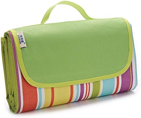 Fashionlive Picnic Outdoor Beach Blanket Waterproof Sandproof Extra Large Campings Blankets for Travel Camping Rug Folds into a compact Tote Bag