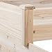 Yaheetech 3 Tier Wooden Elevated Raised Garden Bed Planter Box Kit Natural Cedar Wood 49''x49''x21.9''