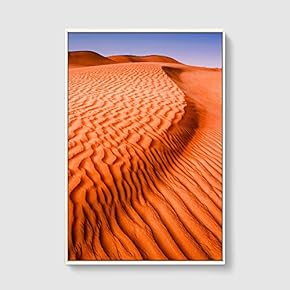 Framed Canvas Home Artwork Decoration Desert Canvas Wall Art for Living Room, Bedroom - 16x24 inches