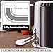 HOMI CHEF Mirror Polished NICKEL FREE Stainless Steel 4.5 Quart Stock Pot with Glass Lid (No Toxic Non Stick Coating, 9.5 Inch)