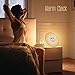 Wake Up Light, Alarm Clock, CoCoMoon Sunrise Simulation with Night Light, Atmosphere Lamp, FM Radio, Bedside Lamp，Nature Sounds Wake Up Light Colored Sunrise with Smart Snooze Function