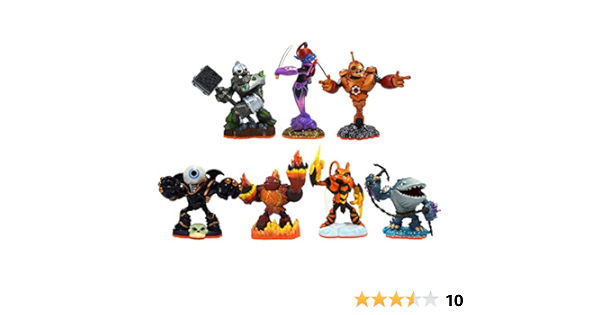Amazon Com Skylanders Giants 7 Pack Eye Brawl Ninjini Bouncer Crusher Hot Head Swarm And Thumpback Video Games