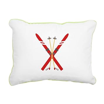 Amazon Com Cafepress Vintage Ski Poles 12 X15 Canvas Pillow