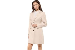 Allegra K Fall Coats for Women's 2025 Pea Coats Long Winter Trench Coat