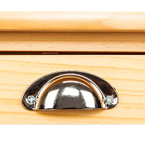 Alwaysprekit Rolling Kitchen Island Cart Kitchen & Dining Room Cart 2-Drawer Removable Storage Rack with Rolling Wheels Kitchen Utility Cart Wood Color - Thumbnail 3