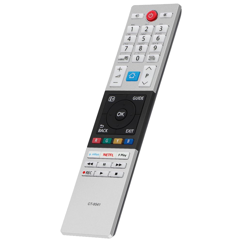 Gvirtue CT-8541 CT8541 30101774 RC42150P Remote Control Compatible with Toshiba UHD Frevieww 2018 2019 Ready HD LCD LED TV, No Setup Required
