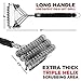 Grill Brush for Outdoor Grill Bristle Free - Heavy Duty 18