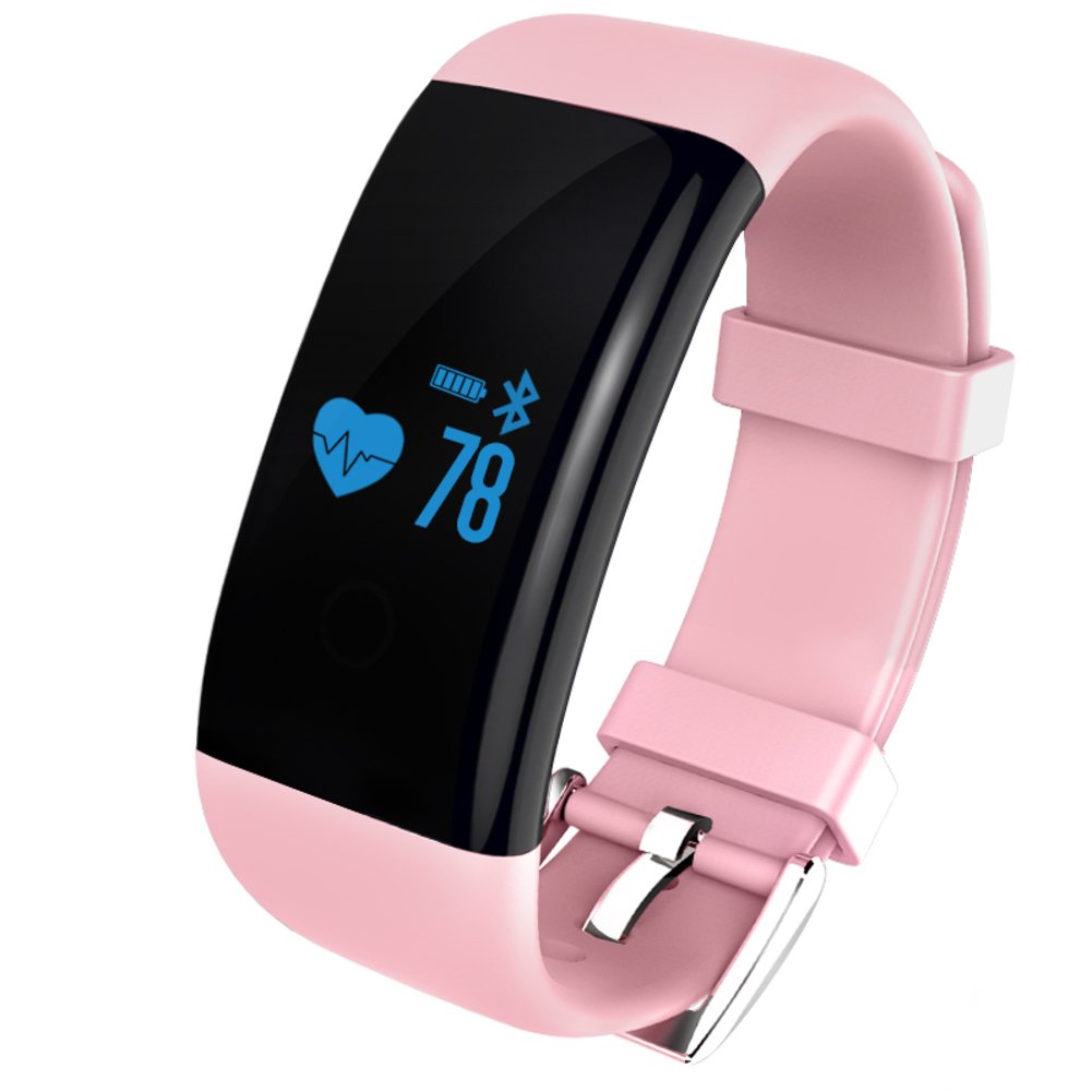 Fitness tracker smart wristband, Led Waterproof Pedometer Heart rate and sleep monitor Call and